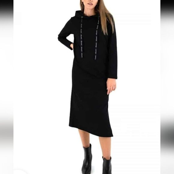 NWT KENDALL + KYLIE Top Ring Sweater Hoodie Dress XS - Picture 3 of 8